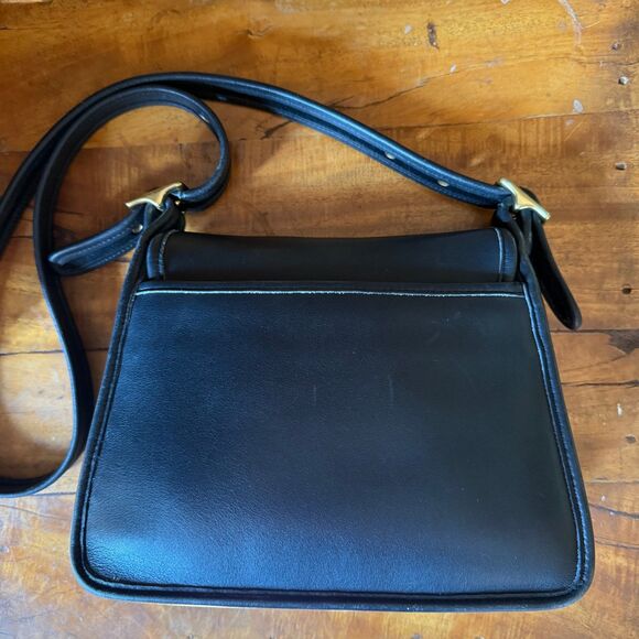 Vintage Coach Rambler’s Legacy Bag 9061 (2001) – Black Glovetanned Leather - Picture 12 of 15